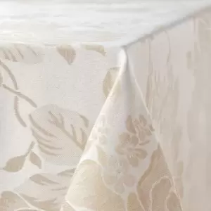 Image of Emma Barclay Grace Natural 70" Round Tablecloth