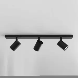 image of Ascoli Triple Bar Spotlight Matt Black, GU10