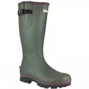 image of Cotswold Grange Neoprene Mens Wellington Boots (4 UK) (Green) - Green