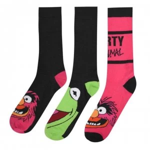 Image of Disney Muppets 3 Pack Crew Socks Mens - Muppets