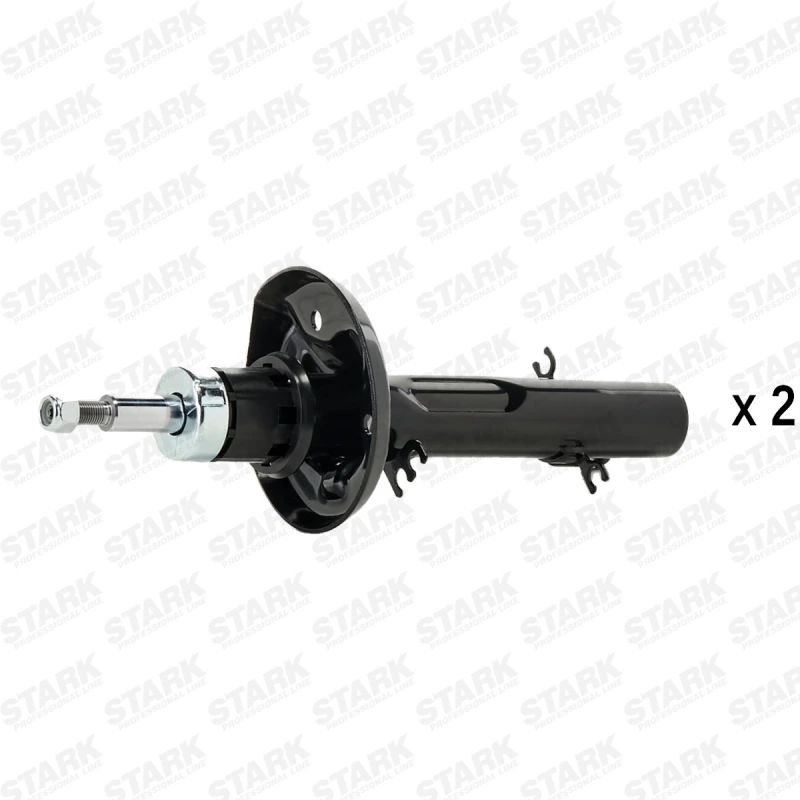 Image of STARK SKSA-01336357 Shock absorber Front Axle, Oil Pressure, Twin-Tube, Suspension Strut, Top pin Shock Absorber (854)