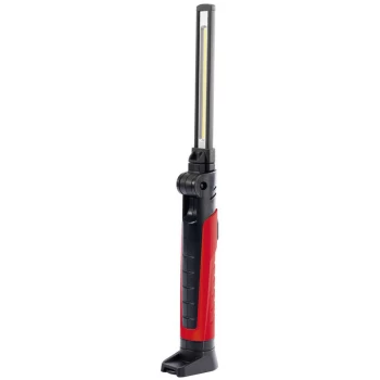 Image of 90185 7W COB/SMD LED Rechargeable Slimline Inspection Lamp with Case - 70 to 700 Lumens (Red) - Draper