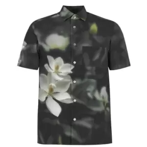 Image of Ted Baker Campbell Floral Shirt Mens - Black