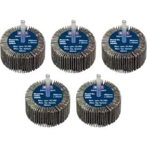 Image of Sealey Flap Wheels Pack Of 5 60mm 30mm 60g
