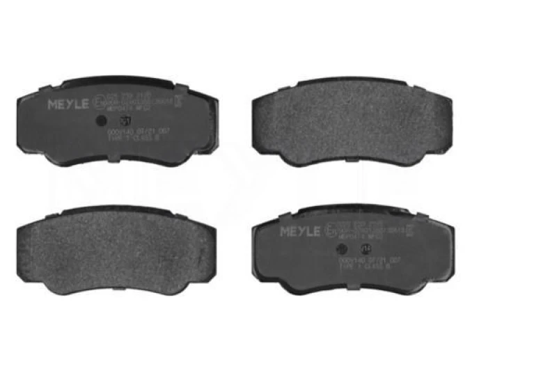 Image of MEYLE 025 239 2120 Brake pad set Rear Axle, excl. wear warning contact, Original Quality, with anti-squeak plate Brake Pad Set,disc brake (402)