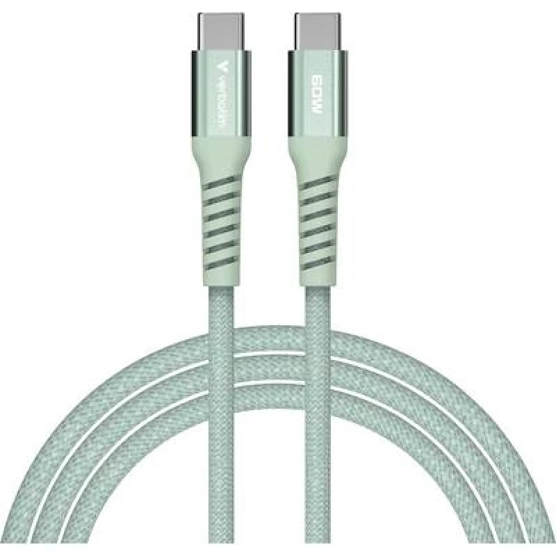 Image of Verbatim Verbatim Sync & Charge Magnetic Cable - 60W USB-C to USB-C 120cm Green 31864
