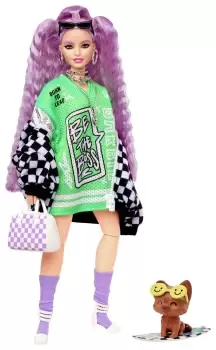 image of Barbie Extra Doll in Checkered Jacket - 29cm