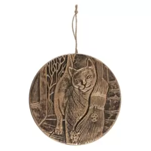 Image of Copper A Brush with Magick Terracotta Plaque by Lisa Parker