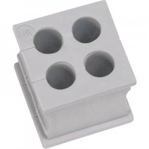 Image of Icotek KT 43 Cable grommet slotted Terminal max. 3mm Elastomer Grey