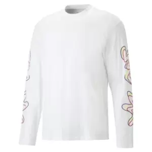 image of Puma JR Creativity Longsleeve Shir - White