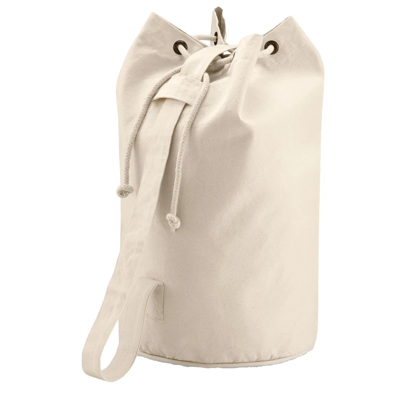 Image of Quadra Mens Canvas Duffle Bag in Natural Natural Male One Size