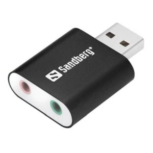 Image of Sandberg External Soundcard, USB, 5 Year Warranty, OEM