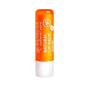 Image of Benecos Natural Lipbalm - Orange 4.8g