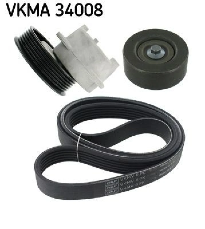 Image of SKF V-Ribbed Belt Set SKF VKMA 34008