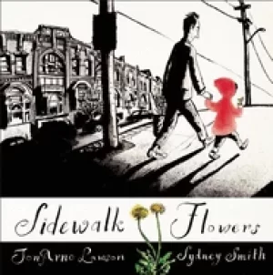 Image of sidewalk flowers