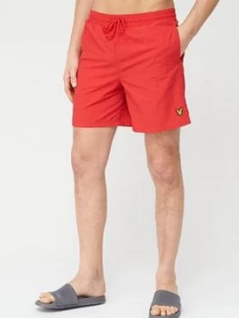 Image of Lyle & Scott Plain Swimshort - Red, Size XL, Men