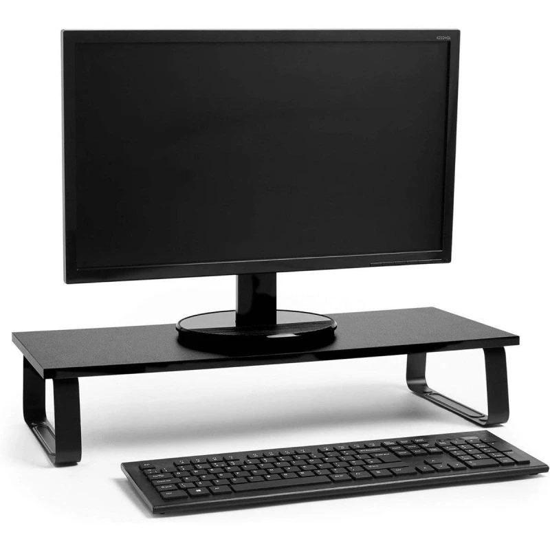 Image of VonHaus Ergonomic Screen Riser for Desks Black unisex