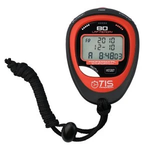 image of TIS Pro 134 80 Lap Stopwatch Black/Red