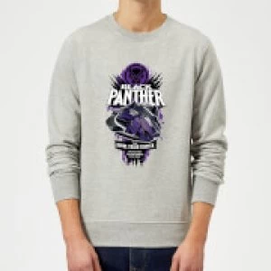 image of Marvel Black Panther The Royal Talon Fighter Badge Sweatshirt - Grey - 5XL