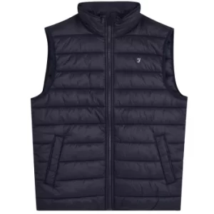 Image of Farah Mens Keller Wadded Gilet Dark Blue XXL