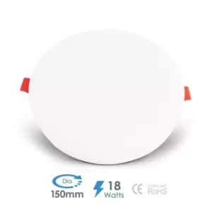 Image of Ener-J 18W Frameless Recessed-Surface Super LED Panel, 150mm, Round, 6000K