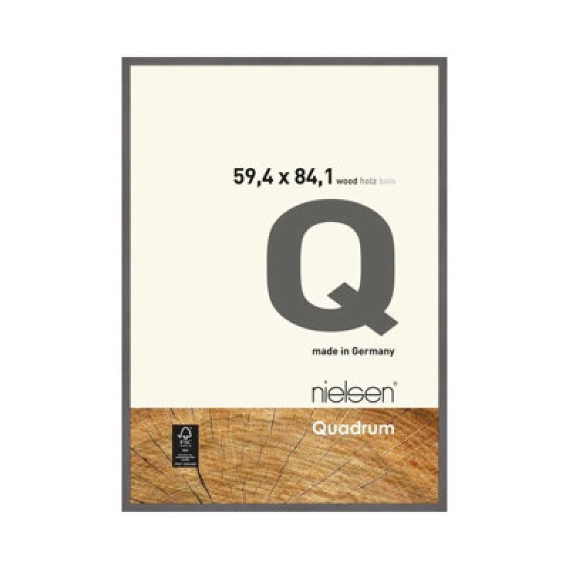 Image of Nielsen Quadrum A1 Grey Wooden Picture Frame