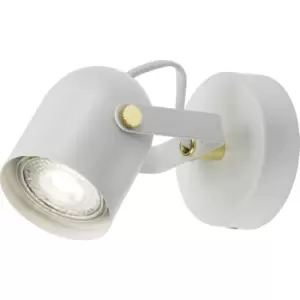 image of 230V GU10 Single Spotlight - Matt White - CSPT1W - Knightsbridge