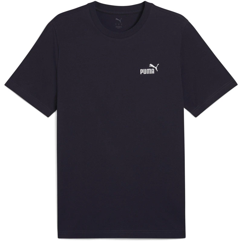 Image of Puma Mens Essential Small No 1 Logo Tee - Navy Navy W9LBS Male 2XL,3XL,4XL,L,M,S,XL,XS