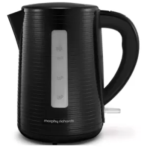 image of Morphy Richards 108398 Arc Cordless Jug Kettle in Black 1 7L 3 0kW Pla