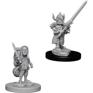 Image of Dungeons & Dragons Nolzur's Marvelous Unpainted Miniatures (W6) Male Halfling Fighter
