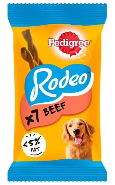 Pedigree Rodeo with Beef Adult Dog Treats 123g