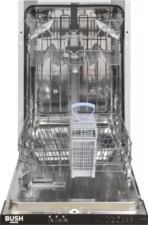 image of Bush DW9SLSAEINTW Slimline Fully Integrated Dishwasher