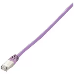Image of Equip 615555 RJ45 Network cable, patch cable CAT 6 S/FTP 7.50 m Violet gold plated connectors