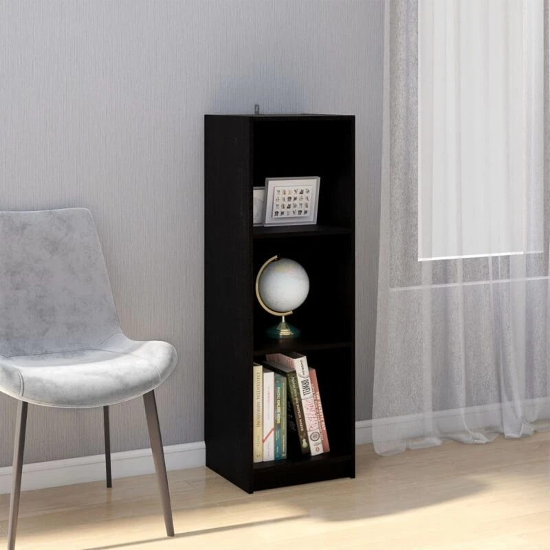 Image of VIDAXL Vidaxl - Book Cabinet/Room Divider Black 36x33x110cm Solid Pinewood 8720286772690