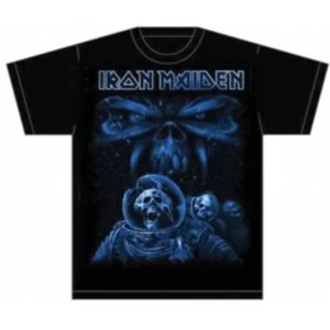 Image of Iron Maiden Final Frontier Blue Album Spaceman TS: Large