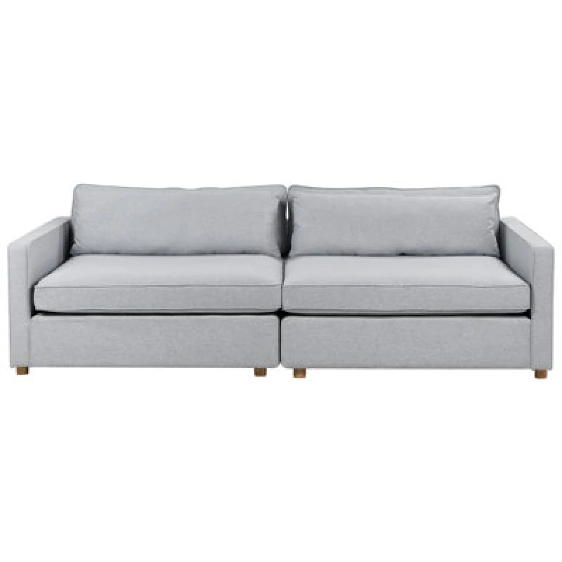 Image of Beliani Sofa 3 Seater Vinstra Fabric Grey