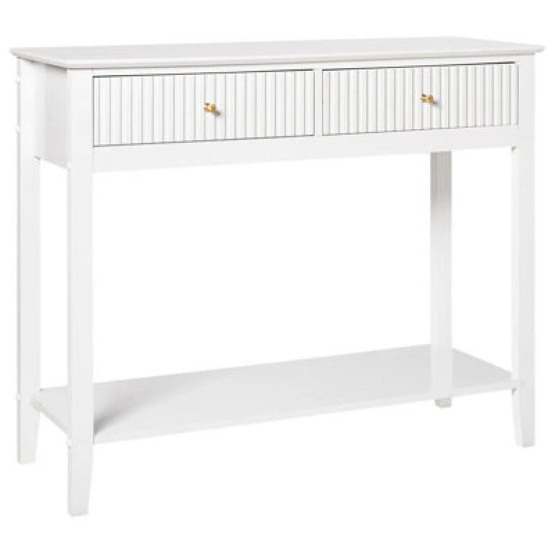Image of Beliani Minimalist Console Table Assisi White
