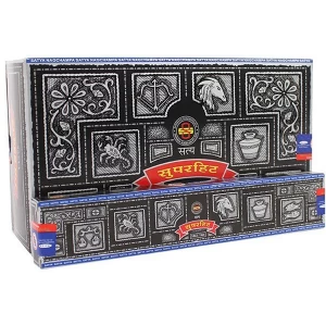 Image of Box of 12 Packs of Super Hit Incense Sticks by Satya