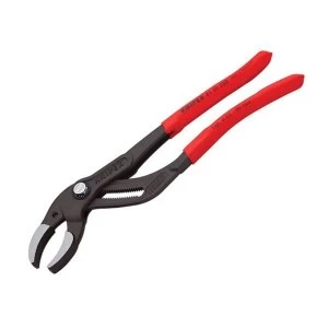 Image of Knipex Plastic Pipe Grip Pliers Black 250mm - 80mm Capacity