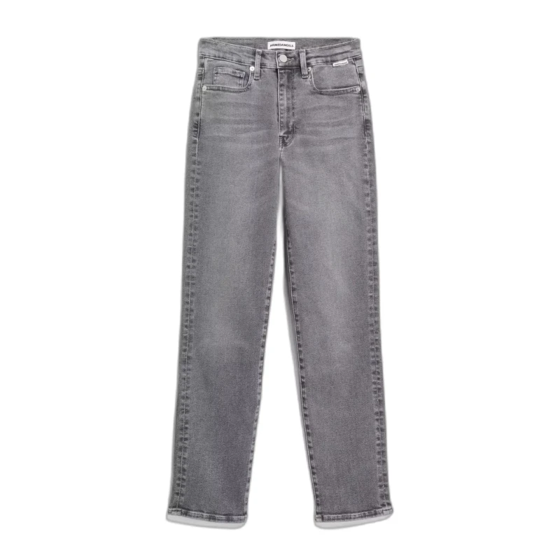 Image of ARMEDANGELS Womens high-waisted jeans ARMEDANGELS Lejaani Gris Female 31x28