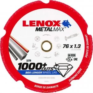 image of Lenox MetalMax Diamond Metal Cutting Disc 75mm