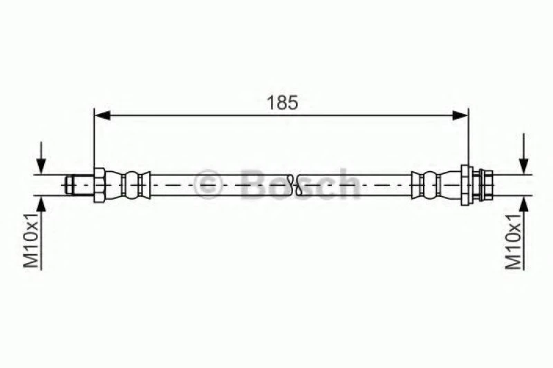 Image of Bosch 1 987 481 564 Brake Hose Brake Hose (83)