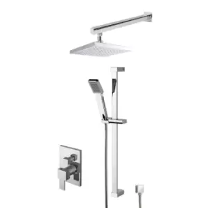 Image of Nuie Concealed Square Manual Valve, Kit & Head Chrome