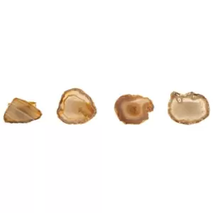 Image of Olivia's Ava Napkin Rings Grey and Gold