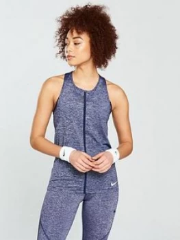 Image of Nike Training Pro HyperCool Shine Tank Top Blue Size L Women