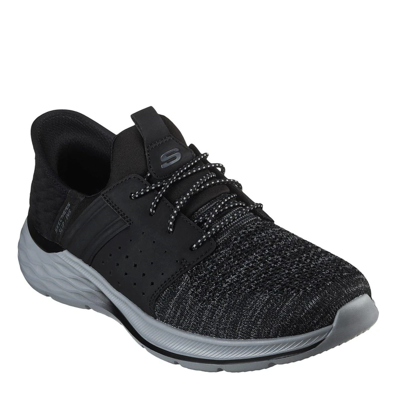 Image of Skechers Slip-Ins Relaxed Fit: Garner - Newick - Black 7