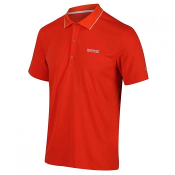 Regatta Maverick V Quick Drying Polo Shirt - Burnt Salmon