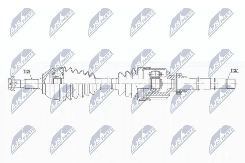 Image of NTY Drive shaft NTY NPW-PE-053