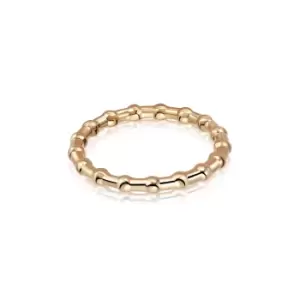 Image of Rings 18ct Gold Plate Modern Bobble Stacking Ring 18ct Gold Plate