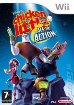 Image of Disneys Chicken Little Ace in Action Nintendo Wii Game